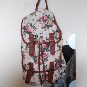 Urban Planet White Floral Backpack